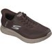 Skechers GO WALK FLEX - HANDS UP Heren Instappers - Chocolate
