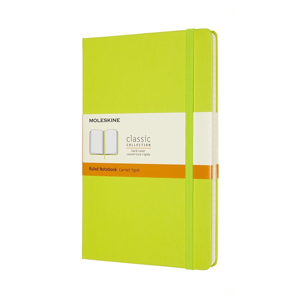 Moleskine Classic Notitieboek - Large - Hardcover - Gelinieerd - Citroen Groen