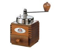 Zassenhaus Koffiemolen Montevideo | handmatige koffiemachine met molen van robuust speciaal staal | maalgraad grof/fijn instelbaar | behuizing van notenhout en perenhout | bruin