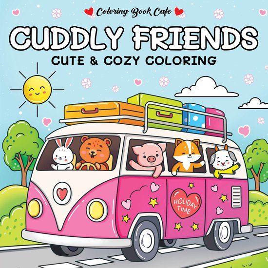 Top1Toys Rebo Productions Cuddly friends - Coloring Book Cafe