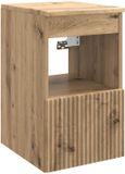vidaXL Badkamerkast Artisanaal eiken 30 x 44,5 x 50 cm Bewerkt hout