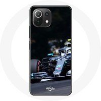 Maniacase Hoesjes voor Xiaomi Mi 11 Lite Formule 1 Valtteri Bottas F1 Racing Driver Zwart
