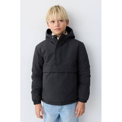 Mango Kids anorak antraciet