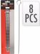 Merkloos Barbecue Spiesen - 8x - Metaal - 27,5 cm - Rond Handvat - BBQ Accessoires
