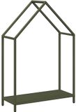 vidaXL - Brandhoutrek - 60x25x90 cm - Koudgewalst Staal - Olijfgroen