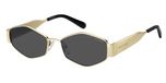 Marc Jacobs MARC 496/SHINY Gold black 2 55/17/145 Vrouwen Zonnebril