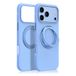 IM-CHEN Coque pour iPhone 18 Pro Max, Compatible 17 Pro Max toucher doux, Cadre antidérapant, Version avec béquille rotative à 360°, Bleu ciel, 1 pièce