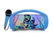 Lexibook Disney Stitch Bluetooth Speaker with Microphone, Wireless, Rechargeable, Multicolor Light Effects, 1200 mAh Battery