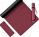 Relaxdays Yogamat Antislip - 5 mm - Donkerrood