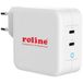 ROLINE USB Oplader met Eurostekker, 2 poorten (2x Type-C PD), GaN, 100W