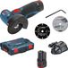 Bosch Professional Meuleuse d'angle sans fil GWS 12-76 V-EC (2 x 2,5 Ah + chargeur AL 1130 CV)