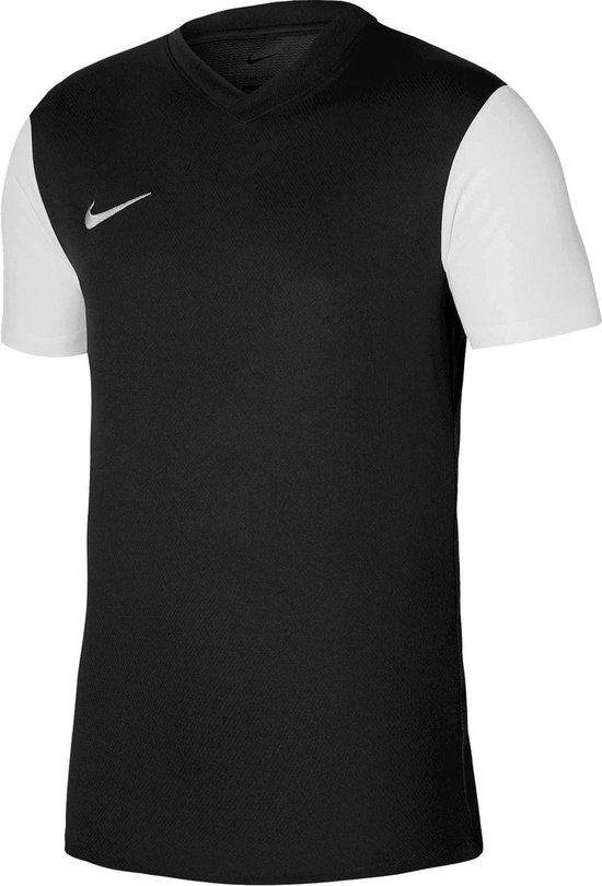 Nike Tiempo Premier II SS Sportshirt - Mannen - Maat XL - Zwart/Wit