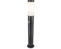 HOFTRONIC Dally M Staande Buitenlamp Zwart - Bewegingssensor - Schemerschakelaar - E27 - IP44 - 80cm