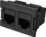 Plenty module d'extension 2x RJ45 CAT6 Gigabit pour prises Prolink / noir