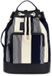 GUESS Oslo Bucket Sling Bag Blue/White