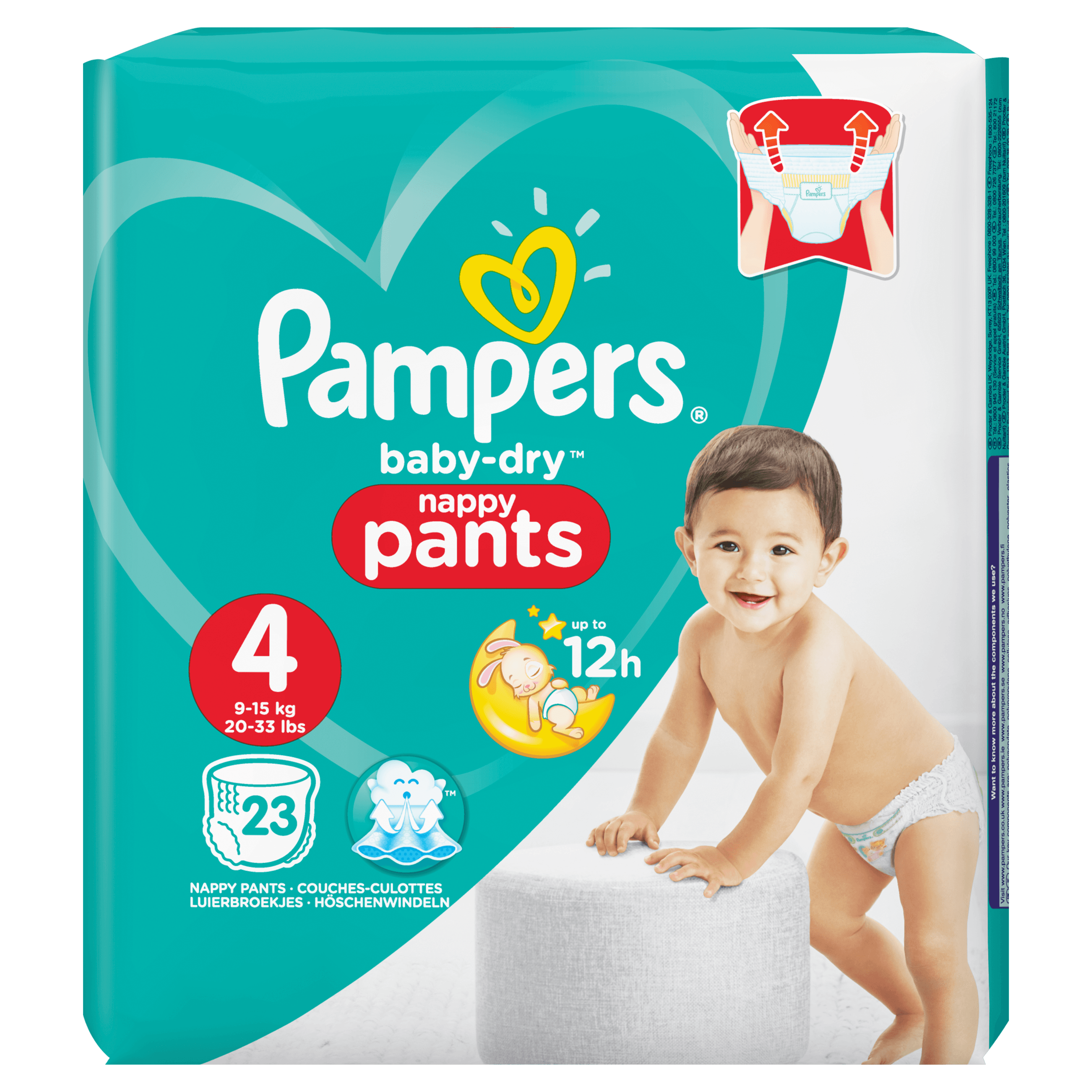 Pampers Baby-Dry Pants S4 - 23 Luierbroekjes - Luchtdoorlatende Banen