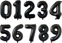 Go Go Gadget Cijferballon Folieballon 40cm Zwart Cijfer 7