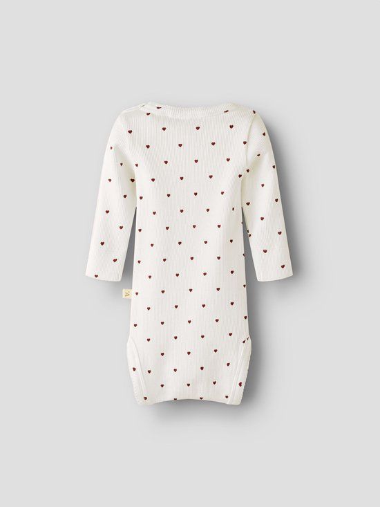 NAME IT NBFGAGO LS SLIM BODY LIL NOOS Baby Bodies Coconut Milk Print Katoen/Lyocell/Elastaan