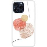 Apple Siliconen hoesje compatibel met iPhone 15 Pro Max One line rood
