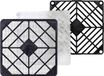 SEPA LFG40-45 Ensemble de grilles de ventilation plastique noir