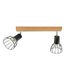 Homemania HOMBR_0048 wandlamp Olmo Cage, hout, metaal, zwart, 37 x 10 x 19 cm