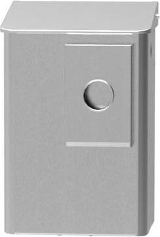 MediQo-line Hygienebak - 6 liter - Aluminium - Wandprullenbak - Rvs