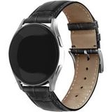 Strap-it Samsung Galaxy Watch 7 - 40mm leather crocodile grain band (zwart)