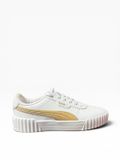 Puma Carina 3.0 Aqua Metallics Dames Sneakers Wit/Beige Maat 38.5