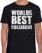 Shoppartners Bv Worlds Best Colleague / Werelds Beste Collega Cadeau T-shirt Zwart Heren M