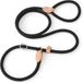 Holland Connections Laisse pour chien à glissière 4,5 pieds - Noir