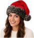 Accessoires de Noël sans marque - bonnet de Noël - imprimé léopard - peluche - 48 cm - stretch