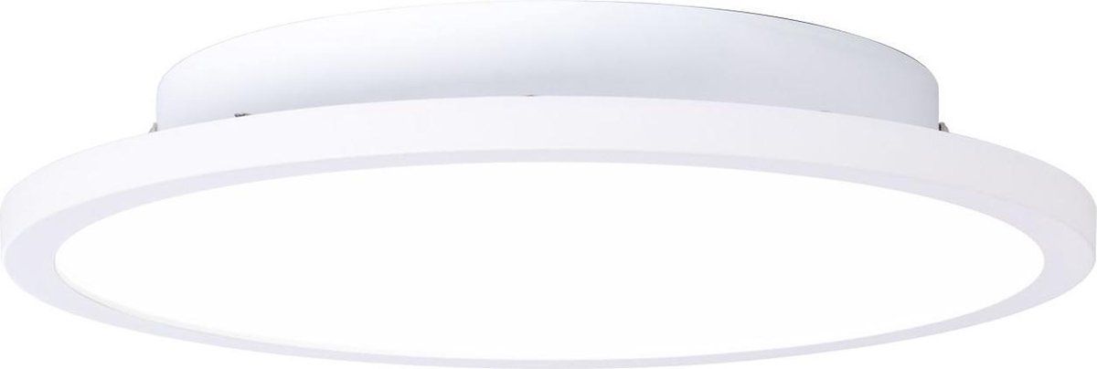 Brilliant Buffi Led-plafondopbouwpaneel - 25 cm - zand/wit/koud wit
