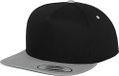 Flexfit - Classic 5 Panel Snapback blk/silver one size Snapback Pet - Zwart