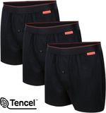 Undiemeister Losse Boxershort Heren - Volcano Ash (Zwart) - 3-Pack - Tencel - Maat M