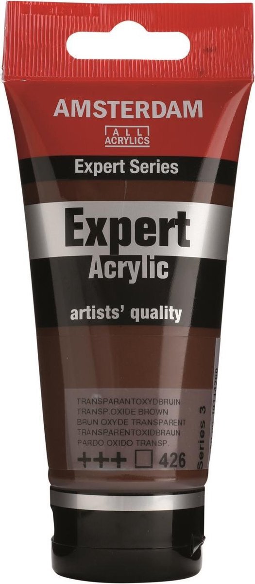 Amsterdam Amsterdam Acrylverf Expert 426 Transparantoxydbruin 75 ml