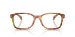 Moncler Lunettes de vue unisexe Havane carrées 54mm