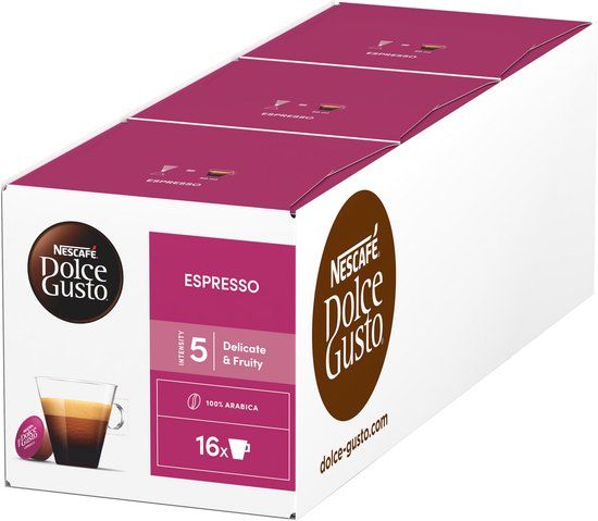 Nescafé Dolce Gusto Espresso Koffie Cups - 3 Doosjes Met 16 Capsules
