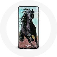 Maniacase Etui voor Samsung Galaxy J3 Zwart Paard van het Friese Ras