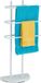 Relaxdays handdoekrek - 3 stangen - 83 x 39 x 18 cm - metaal - modern - wit