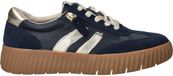 Tamaris WIDE FIT Dames Sneaker 8-83729-45 886 Blauw Leer/Synthetisch/Textiel H-breedte Maat: 39 EU