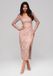 LARICA Jurk - Rits - Jurk Roze XL
