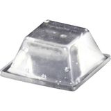 TOOLCRAFT PD2126C Pied d'appareil auto-adhésif, carré transparent (l x l x h) 12,6 x 12,6 x 5,7 mm 1 pièce(s)