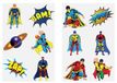HENBRANDT EUROPE B.V. Tijdelijke Superhelden Tattoos voor Kinderen, 6 per Vel