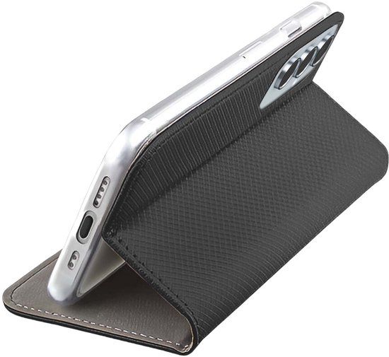 Jaym, Hoesje geschikt voor Samsung Galaxy A55 5G - Magnetisch Folio met Standaard, Zwart