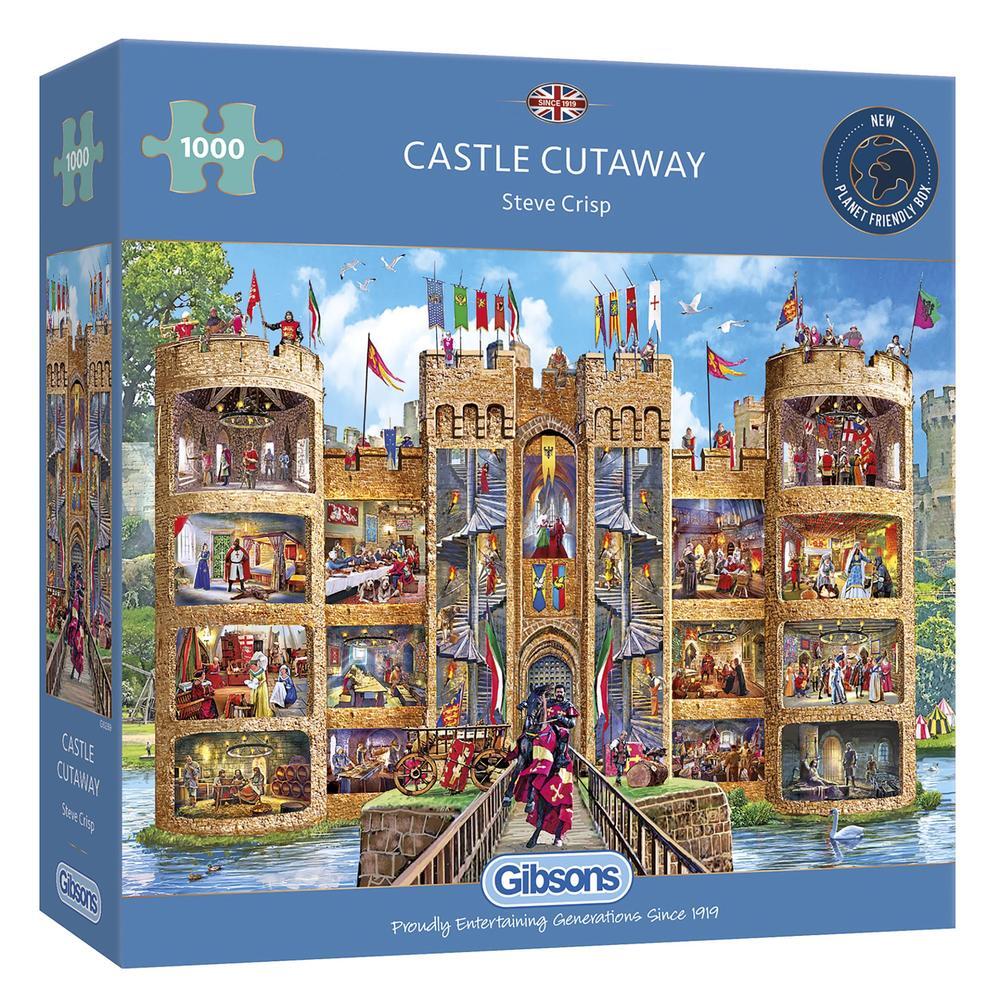 Gibsons Castle Cutaway Puzzel (1000 stukjes)