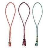 Pfiff 102932 Paardenhalsband rond gevlochten oranje wit
