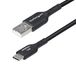 StarTech.com Câble de recharge USB-A vers USB-C 2m, Charge & Sync, 3A, USB 2.0, Gaine TPE - Câble de recharge USB Noir