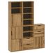 vidaXL ODDA Bijzetkastjes - 5 stuks - Massief Grenenhout - 40x24x79 cm