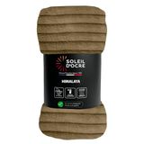 Soleil d'ocre Himalaya Camel Flanel en Fluwelen Deken 120x160 cm