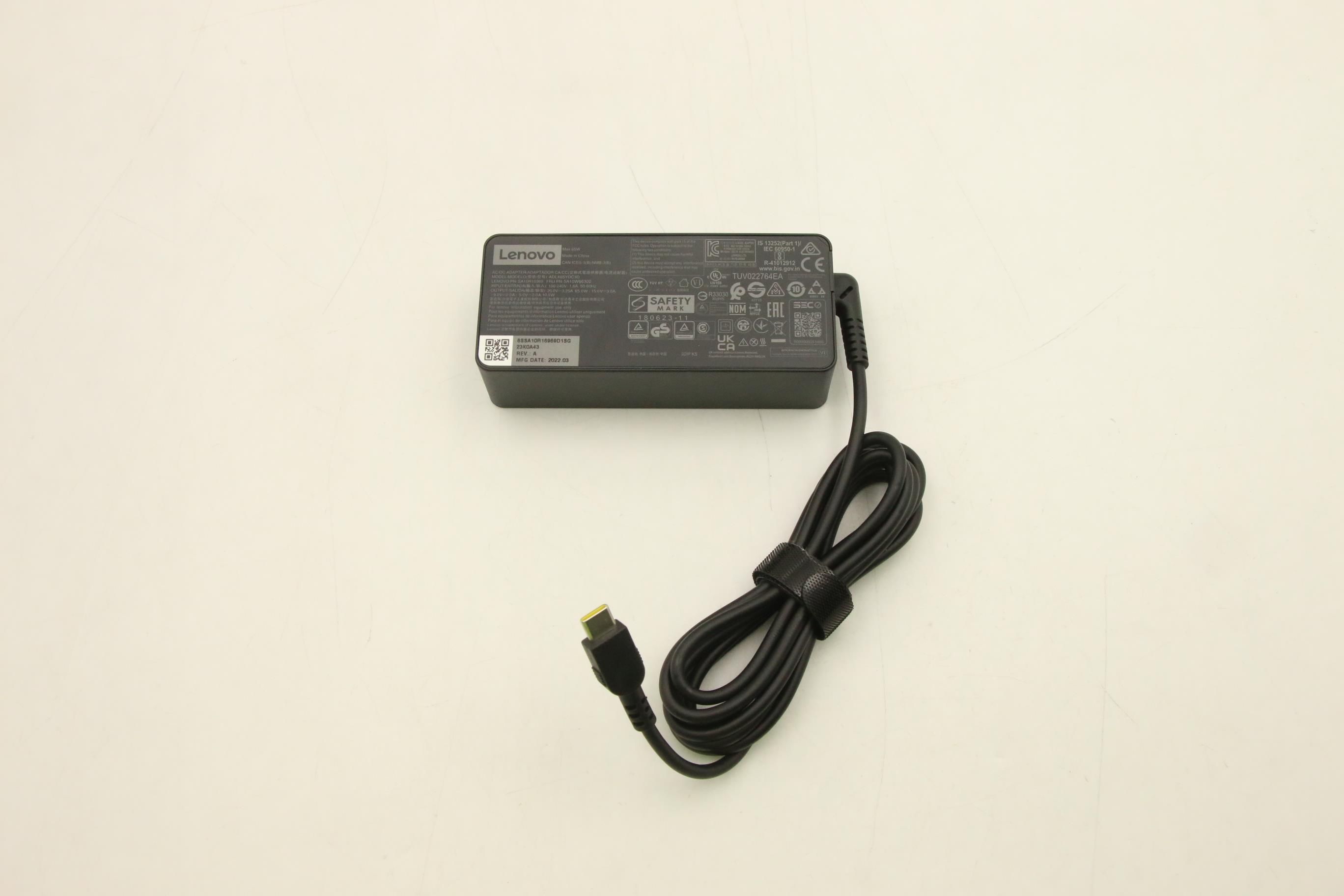 Lenovo 5A10W86302 Netvoeding & Inverter 65W Zwart